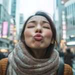 【ディープキス】　24年12月09日　秋田県　由利本荘市　キス顔　　#キス顔　#チューして　#AIart　　　