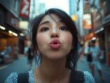 【ディープキス】　25年08月24日　兵庫県　川西市　キス顔　　#キス顔　#チューして　#AIart　　　