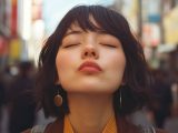 【キス顔】　25年10月03日　青森県　十和田市　キス顔　　#キス顔　#チューして　#AIart　　　